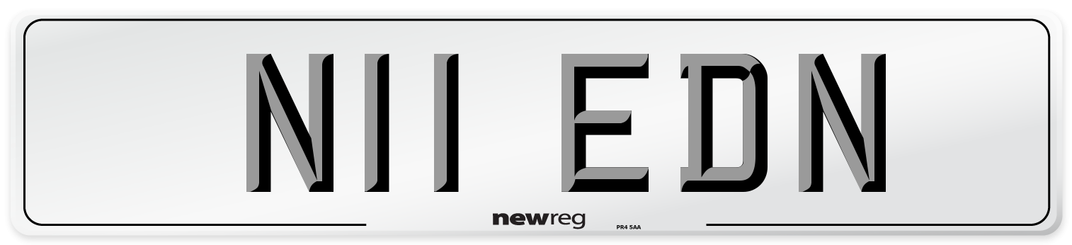 N11 EDN Front Number Plate