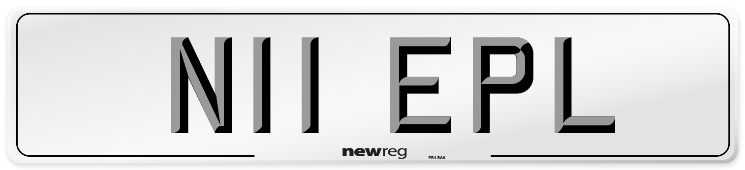 N11 EPL Front Number Plate