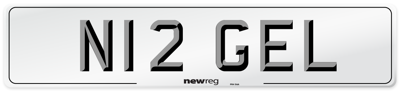 N12 GEL Front Number Plate