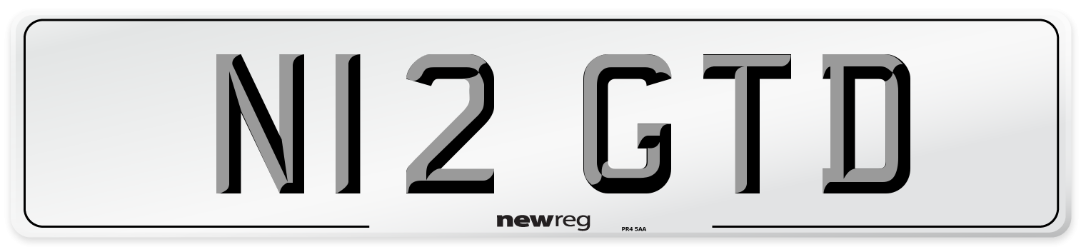 N12 GTD Front Number Plate