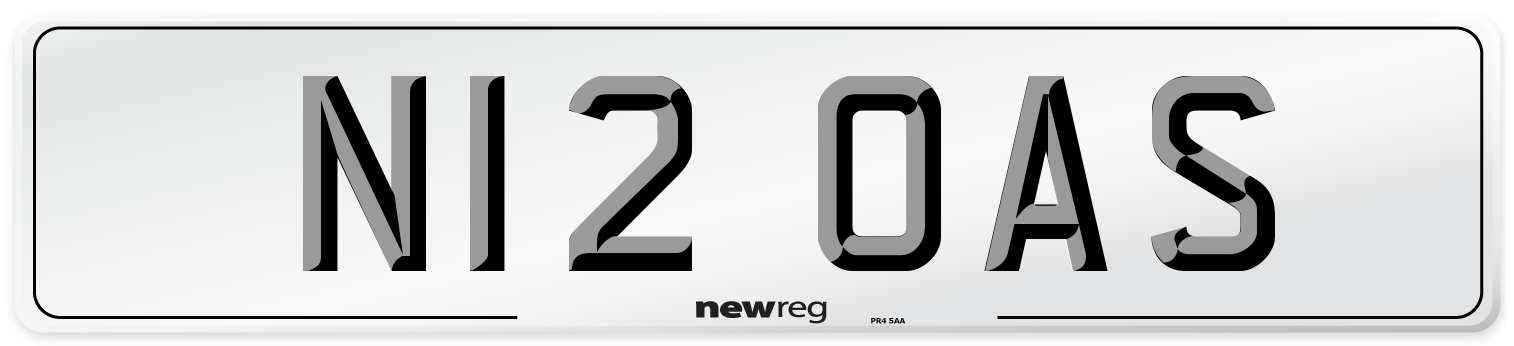 N12 OAS Front Number Plate