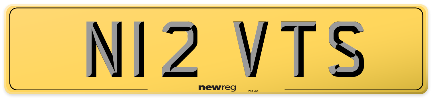 N12 VTS Rear Number Plate