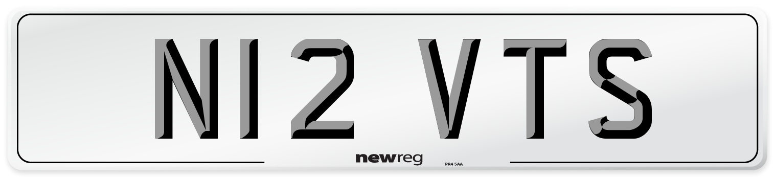 N12 VTS Front Number Plate