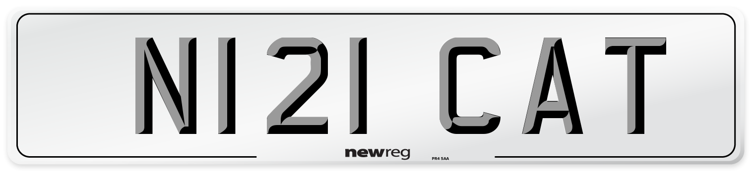 N121 CAT Front Number Plate