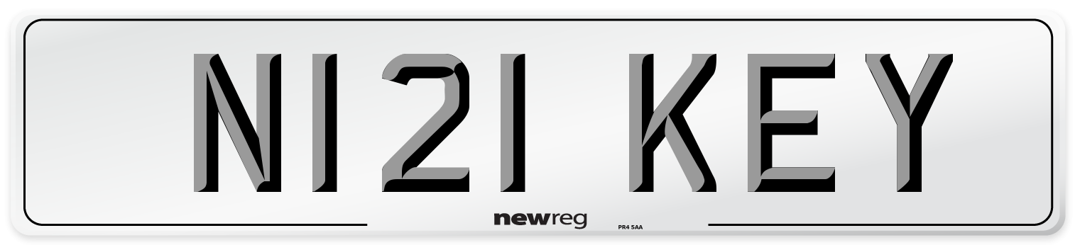 N121 KEY Front Number Plate