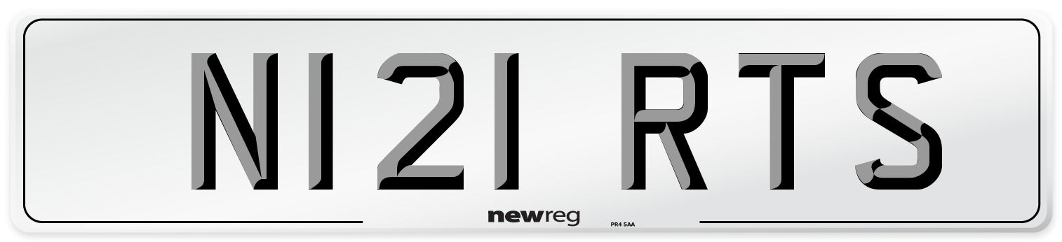 N121 RTS Front Number Plate
