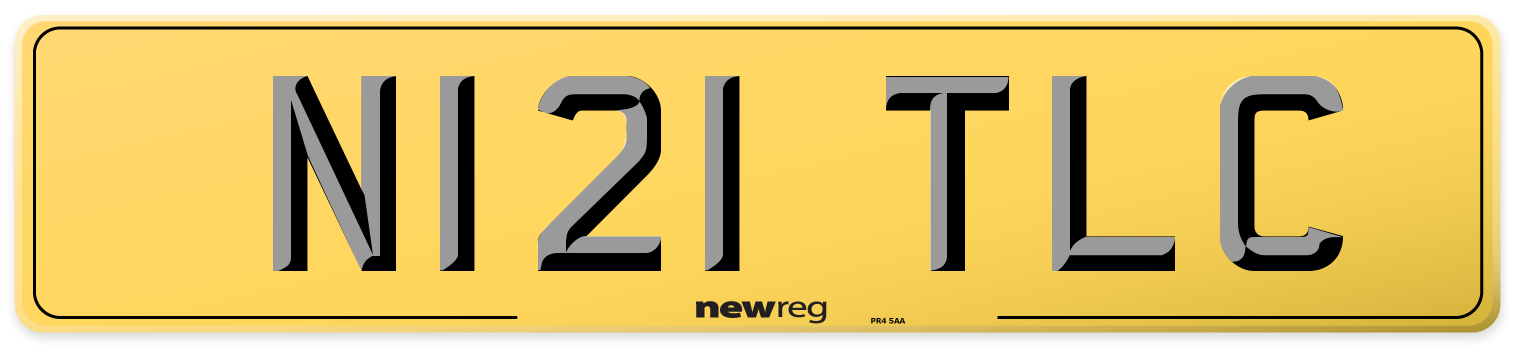 N121 TLC Rear Number Plate