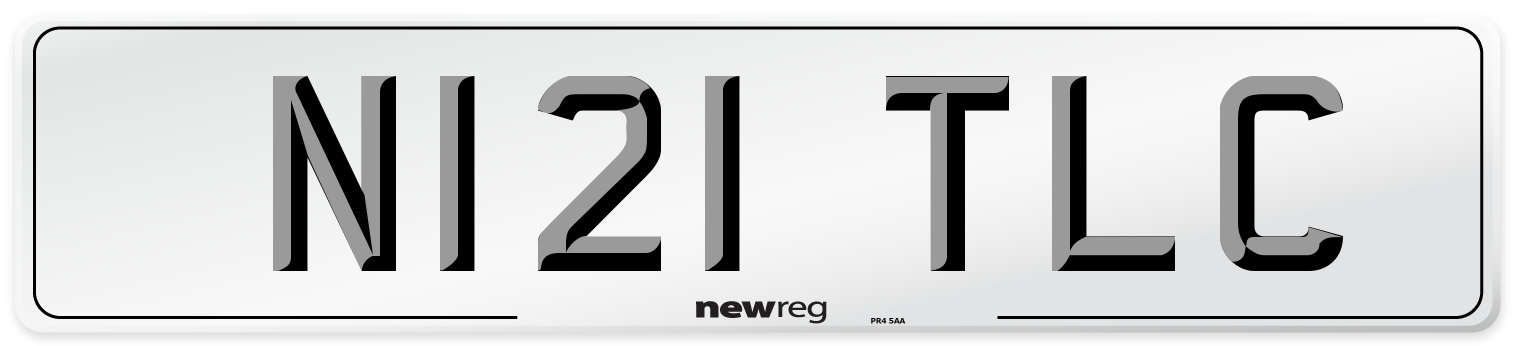 N121 TLC Front Number Plate