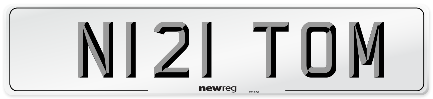 N121 TOM Front Number Plate