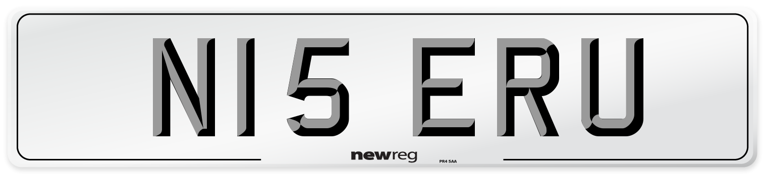 N15 ERU Front Number Plate