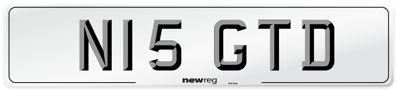 N15 GTD Front Number Plate
