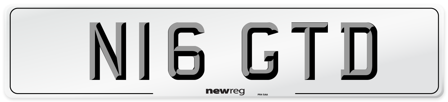 N16 GTD Front Number Plate