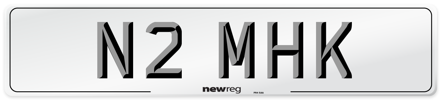 N2 MHK Front Number Plate