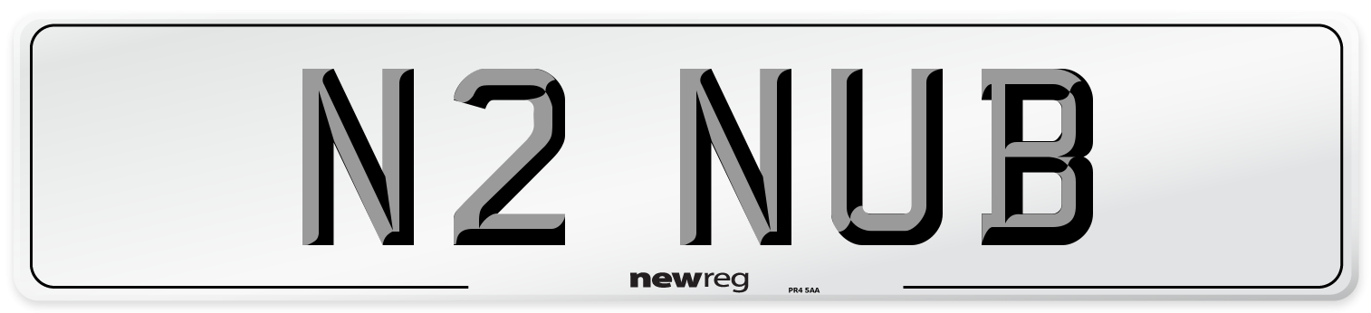 N2 NUB Front Number Plate