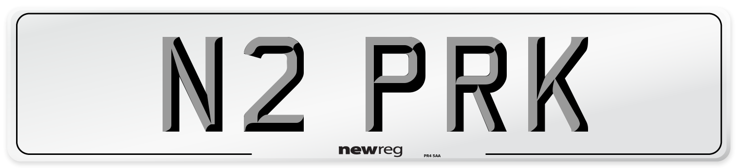 N2 PRK Front Number Plate