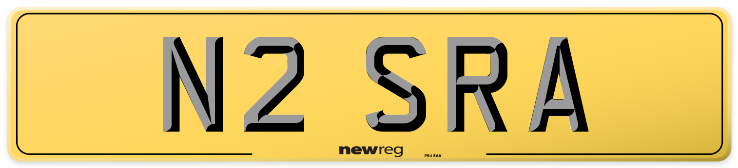 N2 SRA Rear Number Plate