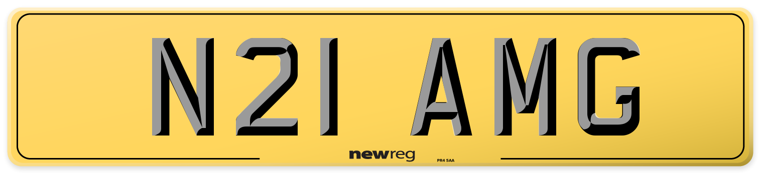 N21 AMG Rear Number Plate