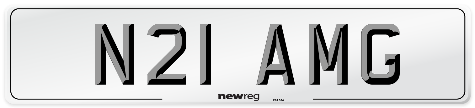N21 AMG Front Number Plate