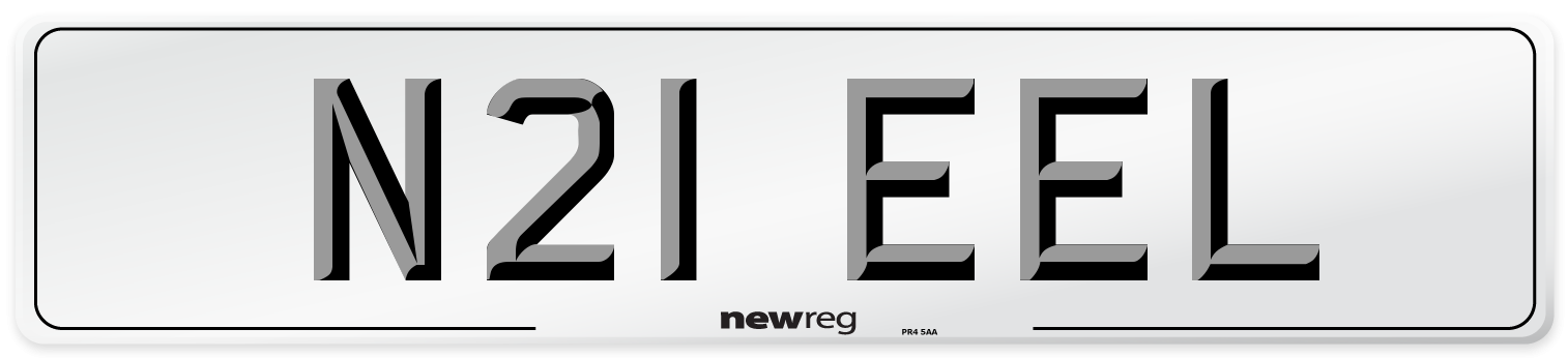 N21 EEL Front Number Plate
