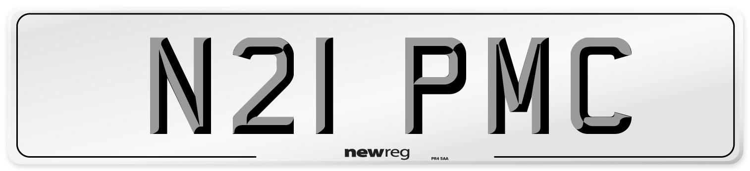 N21 PMC Front Number Plate