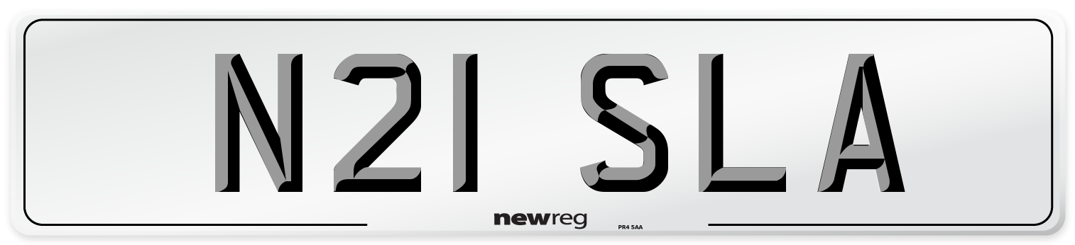 N21 SLA Front Number Plate