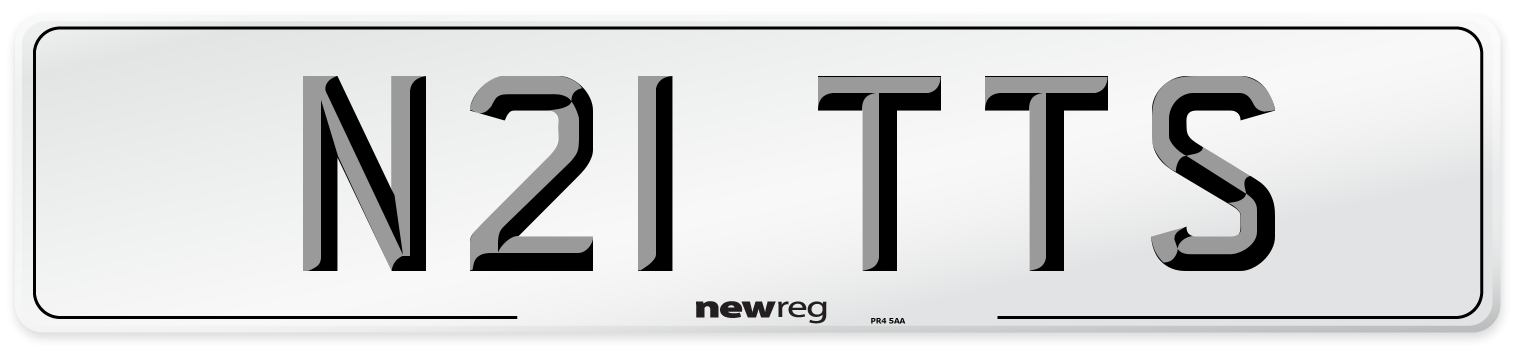 N21 TTS Front Number Plate