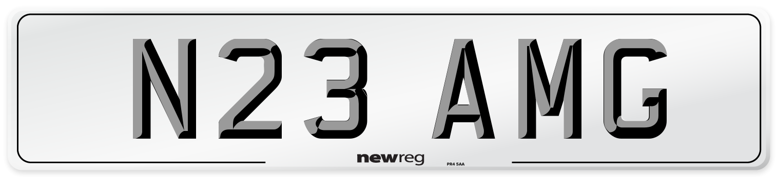 N23 AMG Front Number Plate