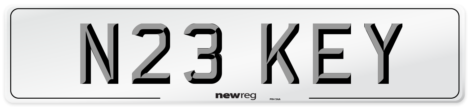 N23 KEY Front Number Plate
