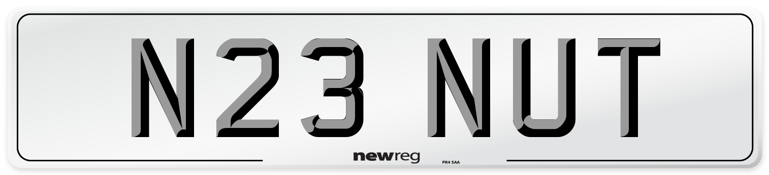 N23 NUT Front Number Plate