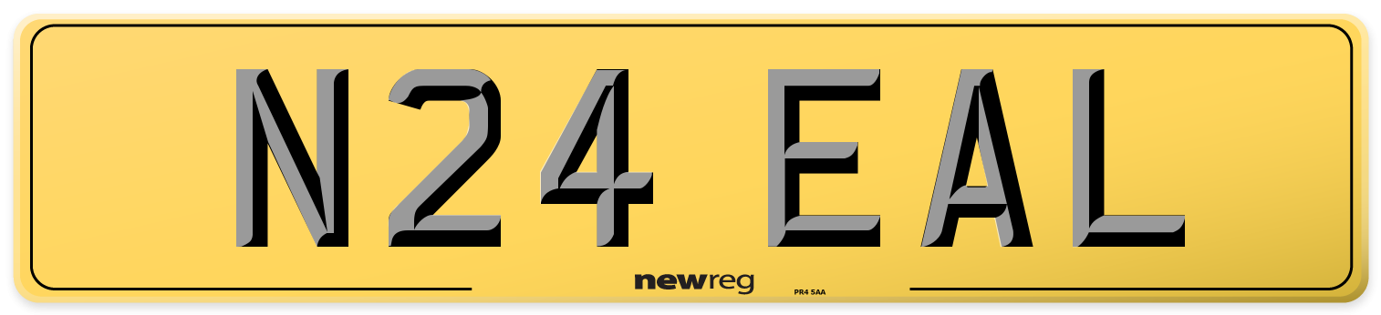 N24 EAL Rear Number Plate