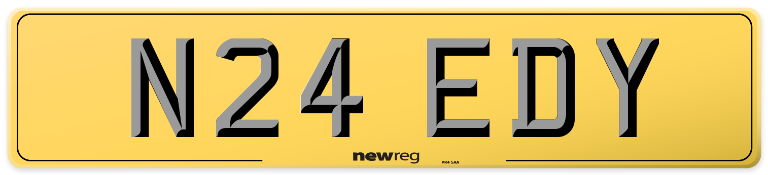 N24 EDY Rear Number Plate