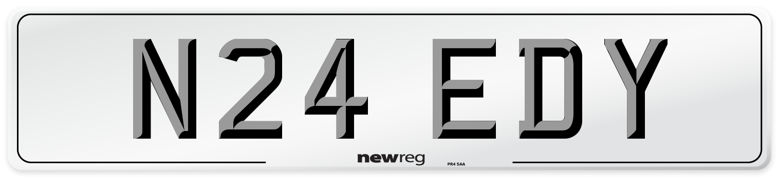 N24 EDY Front Number Plate