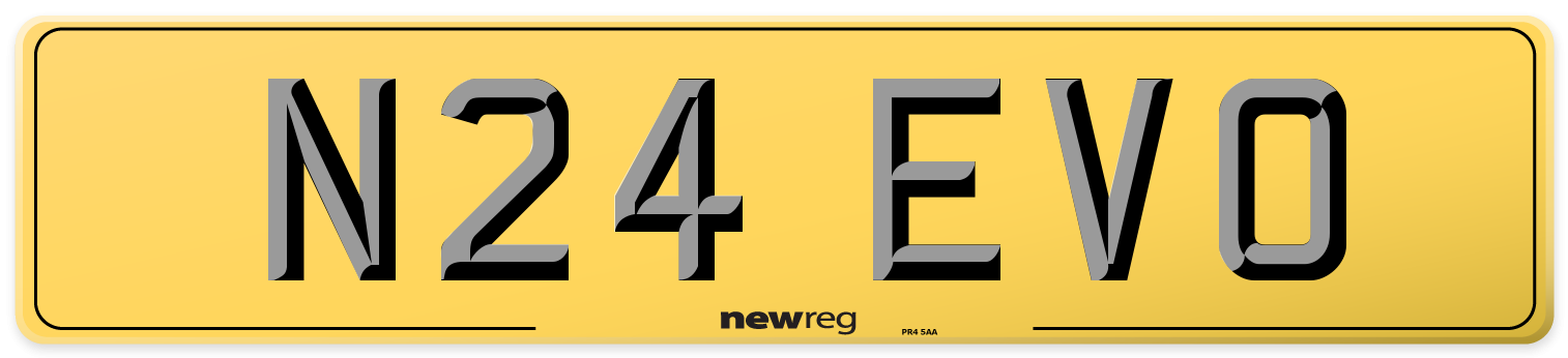 N24 EVO Rear Number Plate
