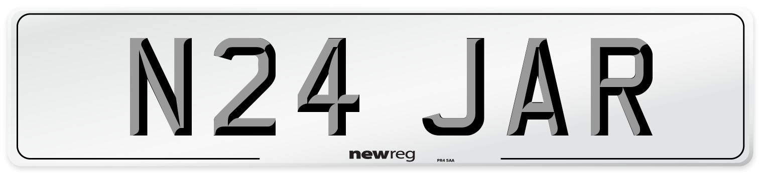 N24 JAR Front Number Plate
