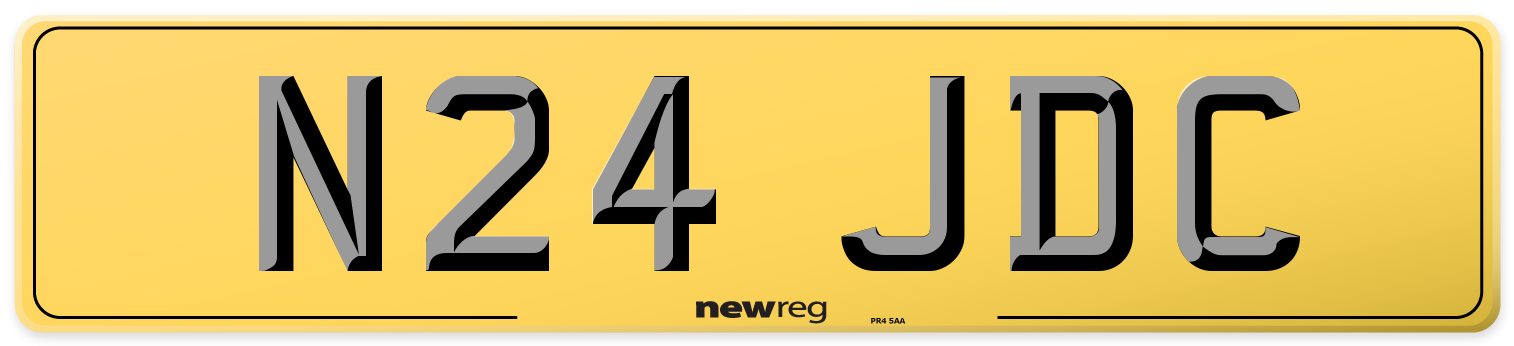 N24 JDC Rear Number Plate