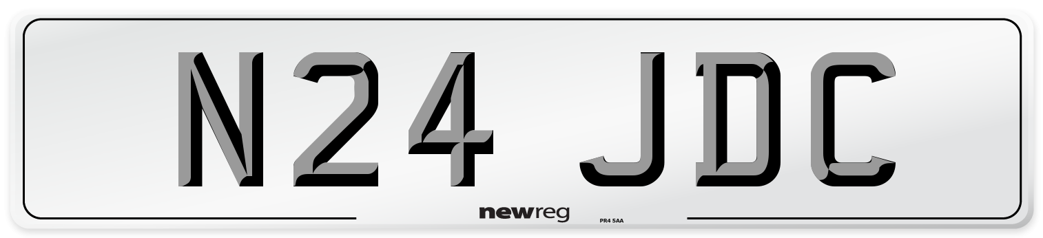 N24 JDC Front Number Plate
