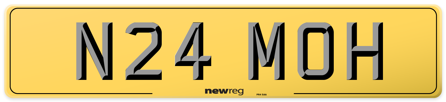 N24 MOH Rear Number Plate