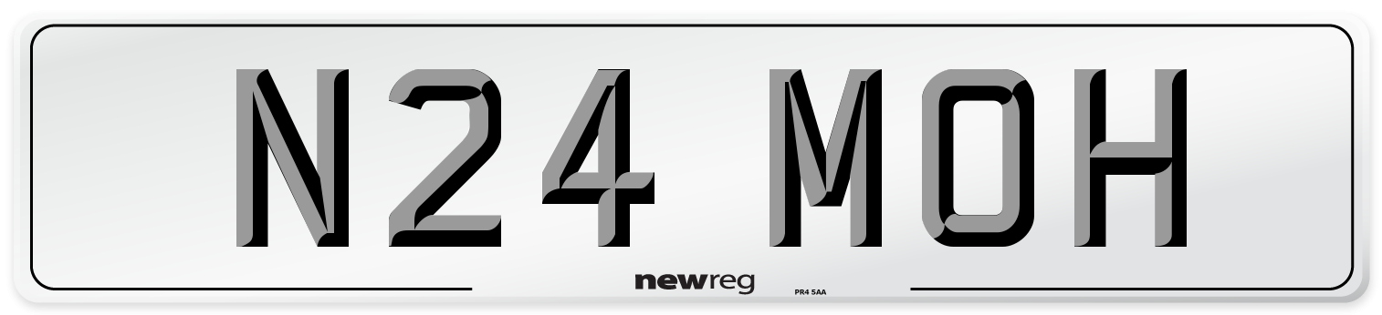 N24 MOH Front Number Plate