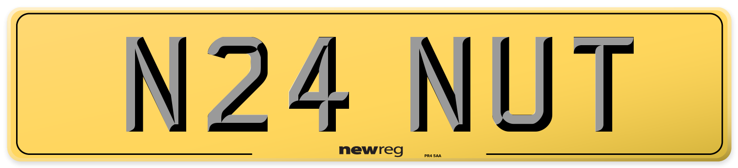 N24 NUT Rear Number Plate