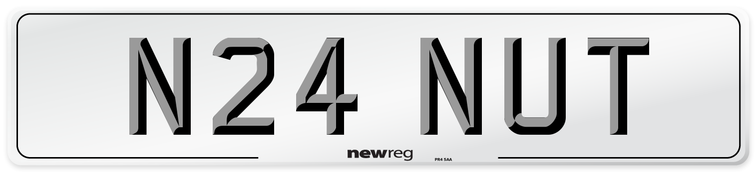 N24 NUT Front Number Plate