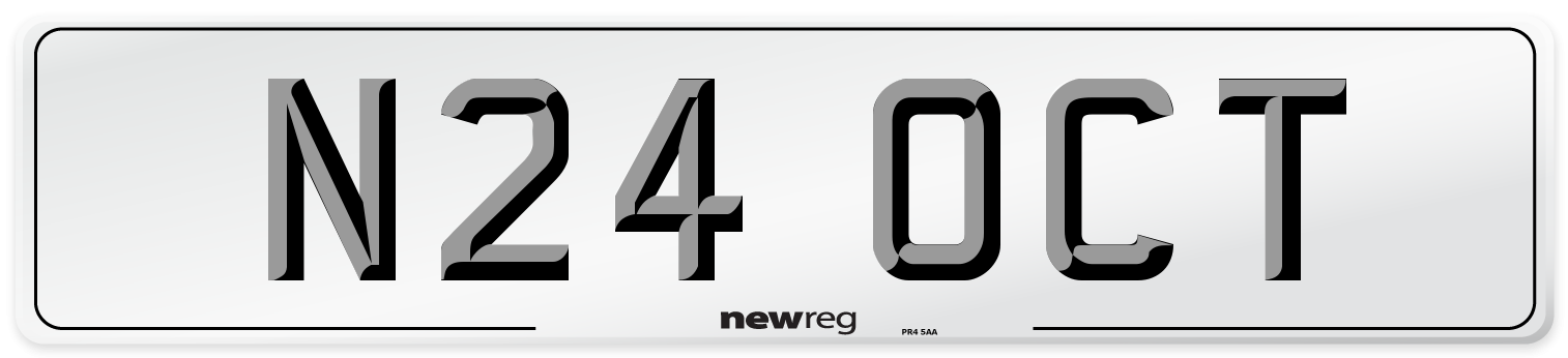 N24 OCT Front Number Plate