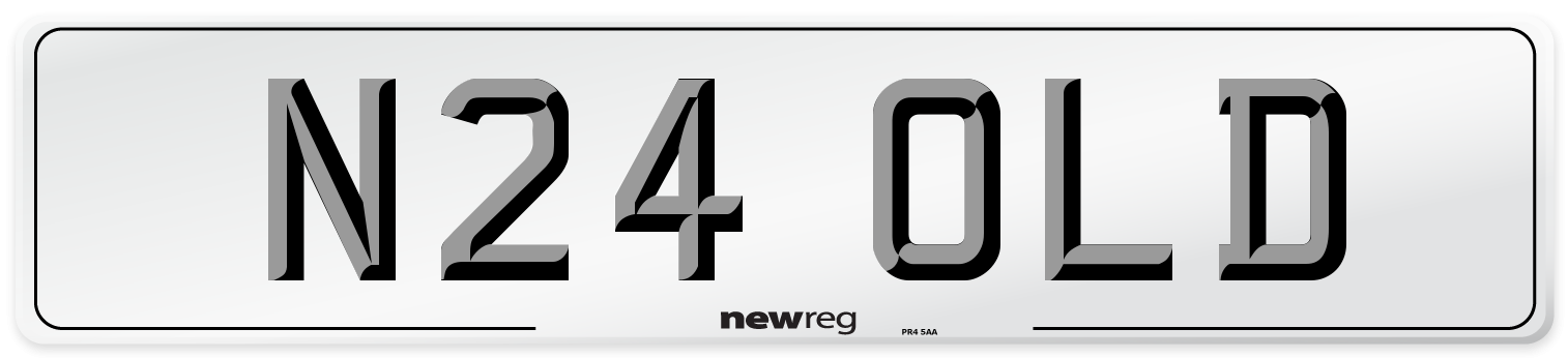 N24 OLD Front Number Plate