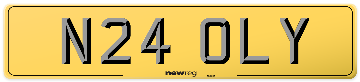 N24 OLY Rear Number Plate