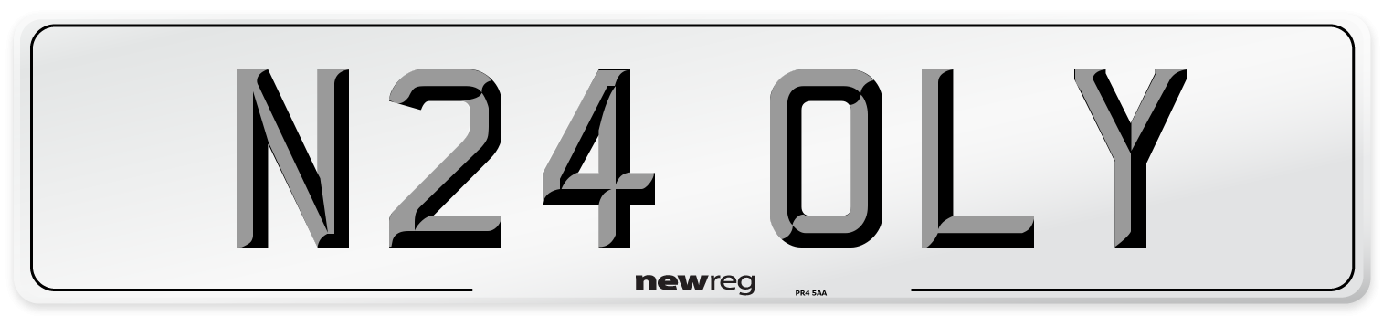 N24 OLY Front Number Plate