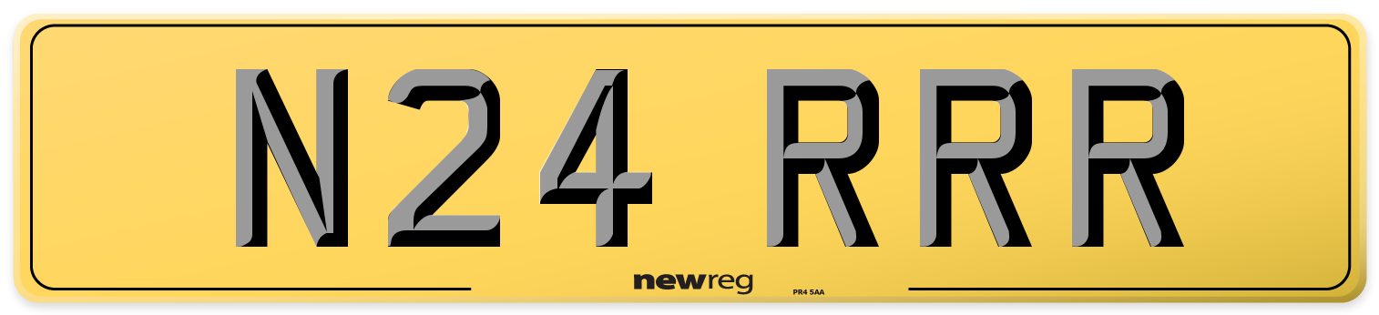 N24 RRR Rear Number Plate