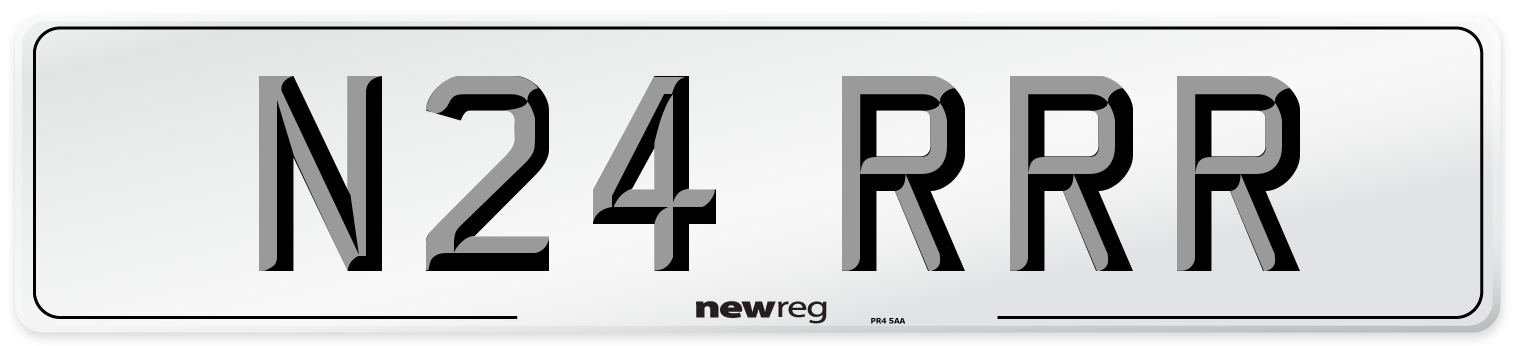 N24 RRR Front Number Plate