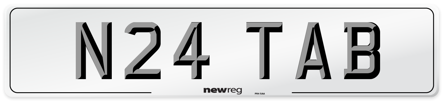 N24 TAB Front Number Plate