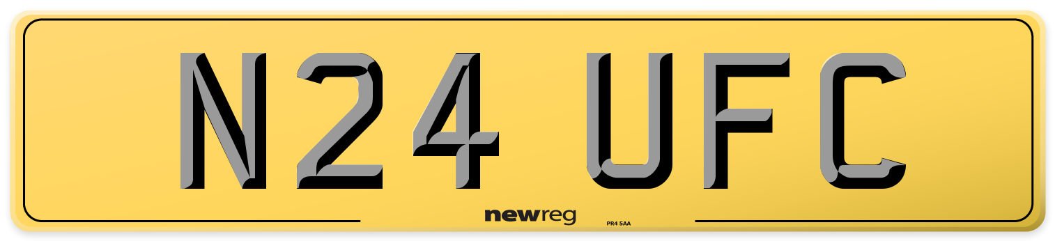 N24 UFC Rear Number Plate