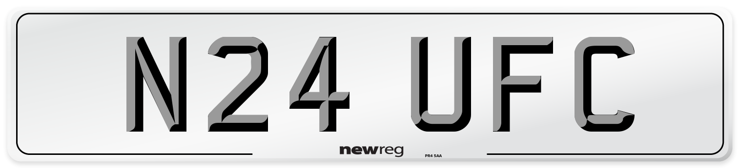 N24 UFC Front Number Plate