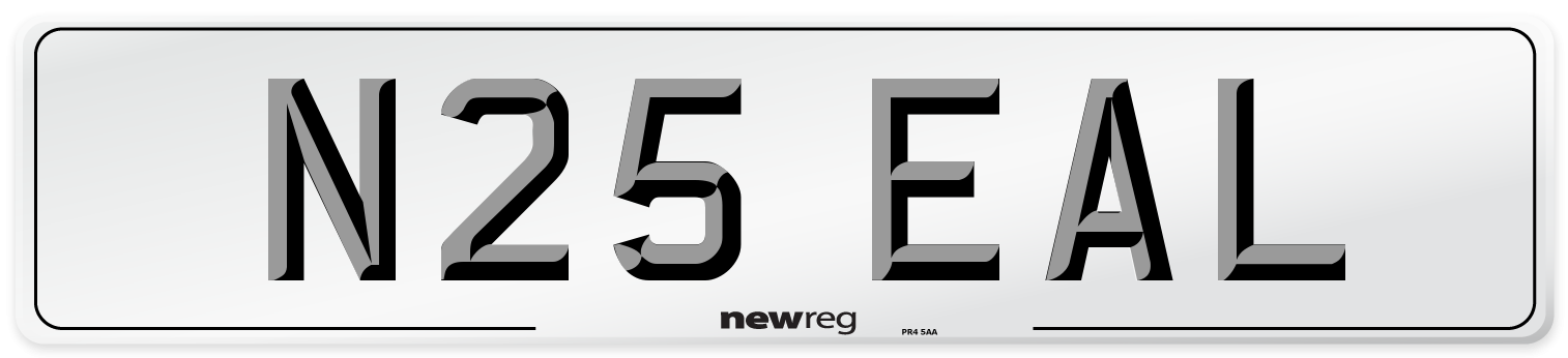 N25 EAL Front Number Plate